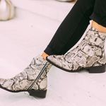 These Three Boutique Snakeskin Bootie Steve By Steve Madden  Photo 1