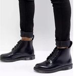 Dr. Martens Martens Emmeline Refined Lace Up Leather Boot black polished smooth size 7 Photo 0