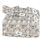Apt. 9  Animal Print Snakeskin Pattern Sheer Popover Roll Tab Sleeves size 2X Photo 2