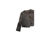 Vintage Womens Gray Dress & Coat Set Button Details Photo 10