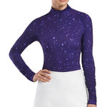 G/Fore Women’s Constellation Quarter Zip Top Hyacinth Purple Golf Size S Photo 0