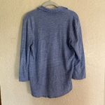 J. McLaughlin Blue Button Down Linen Blend Long Sleeve Shirt Top Women's Size M Photo 4