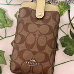 Coach  Phone Crossbody In Signature Canvas c7397 Photo 0