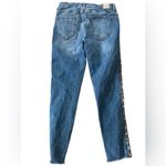 ZARA  Rhinestone Colorful Metallic Stripe‎ Jeans size 8 Photo 4