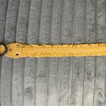 Coldwater Creek  Ruffled Leather Belt Tan Size M Boho Western 80s Cottagecore Photo 4