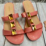 Comfortview  Coral Sandals Convertible Top Design Floral Art Deco Studded Summer Photo 9
