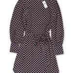 Loft NWT Women's XS Long Sleeve Floral Print Tie Waist Dress Business Casual NEW Photo 0