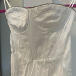 ZARA  Rhinestone Strapless Bustier Midi Dress with Slit Photo 2