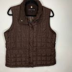 Weather Tamer Dark Brown Insulated Puffer Vest Sz Large Photo 4
