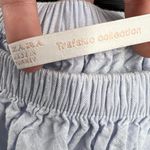 ZARA  Trafaluc Mini Dress Embroidered Boho Light Blue Peasant Style XS Photo 3