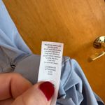 Athleta Blue Gray V Neck Cap Sleeve Belted Romper Playsuit Shorts XS Photo 3