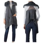 KAUFMANFRANCO Carbon Faux Fur Sweater Vest Gray Size XS Photo 1