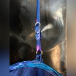 Expressions By California Dynasty navy floral satin nighty Blue Size M Photo 2