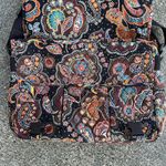 Vera Bradley  Large Messenger Bag Crossbody Paisley Brown Floral Laptop Purse Photo 3