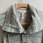 Matilda Jane  Out the Door Vest Heathered Green Button Up Zip Pockets Size S Photo 3