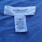 Workshop Republic Clothing Workshop / M / Dusty Blue Ruffle Sleeve Slouchy Bl Photo 2