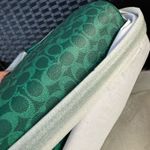 Coach NWT Medium Rowan Satchel Bag In Signature Canvas CV961 Bright Jade Photo 2