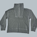 C&C California Grey Sweater Pull Over 1/4 zip adjustable neck streetwear 2000s women medium c&c Photo 0