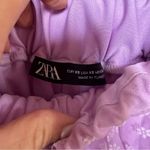 ZARA New  Tulle midi skirt lilac floral XS Photo 5