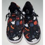 Black Halloween All Over Print Slip On Shoes Sneakers Womens Size US 9.5 Ghosts Photo 0
