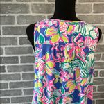 Lilly Pulitzer  BLYTHE TANK DRESS MINI CASA AZUL FLORAL PRINT WOMENS SIZE LARGE Photo 5