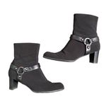 Stuart Weitzman Vintage Black Gore Tex Waterproof Moto Ankle Boot 7.5 Photo 0