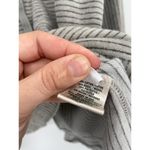 Bella Dahl Striped Hoodie Split Back Gray White Size L Photo 92