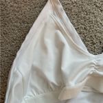 Title Nine Women's NWT  workout White Solid Dream Halter Bra Top Shirt large Photo 7
