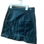 7 For All Mankind  Green Mini Button Up Skirt With Pockets‎ Size 26 Photo 3