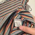Brandy Melville Wynn Rainbow Stripe Lettuce Hem Scalloped Baby Tee 80s/90s OS Photo 4