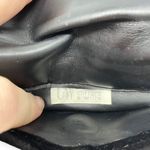 90s CLIFFORD AND WILLS Vintage Black Velvet Leather Crossbody Flap Bag Photo 5