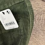 Free People  High Time Velvet Kick Flare Pants Olive Army Green size 6 NWT Photo 4