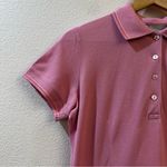 Stefanel Women's Pink Cap Sleeve Polo Mini Tennis Dress Size Large Photo 3