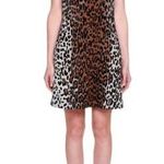 Stella McCartney wool blend Short-Sleeve Leopard-Print Shift Dress EU 40/US S Photo 0