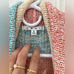 CAbi  Vest Women's Small Cream Multi Cardigan Sleeveless Shawl Collar Cotton #216 Photo 1