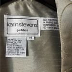 Karin Stevens NWT  Petite Sage Green Brocade Skirt Suit 14P. Formal, Business Photo 6