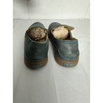 OLUKAI 'Kailua' Leather‎ Slip On Blue Camo Trench Shoes size 7 Photo 1