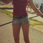 Levi's  striped shorts engineer jean denim 4 27 S white blue short vintage Photo 2