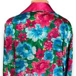 Victoria's Secret Vintage Victoria Secret Gold Label Pink Blue Floral Long Robe Sleep Size M/L Photo 4