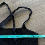 Anthropologie Porridge Womens Black Cropped Tank Top Lacey Back Ribbed Front Size Small Photo 3
