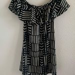 Madewell Off Shoulder Rio Dress in Arrow Grid XS Photo 2