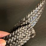 Calvin Klein  leather braided belt, dark brown, EUC Photo 8