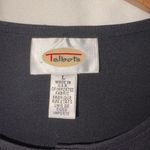 Talbots  Button-Up Black Collarless Tunic Size Large Photo 1