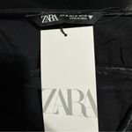 ZARA Bloggers Fav Black Satin Effect Rhinestone V-Neck Midi ChristmasDress Sz M Photo 16