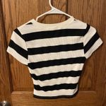 Kirious  Striped Crop Shirt Photo 1