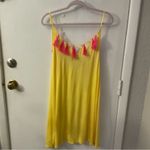 ASOS  Swim Yellow Loose Fit Tasseled Coverup 8 Boho Coconut Girl Festival Casual Photo 1