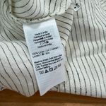 Madewell  Nola Midi Dress Cream Stripe 100% Linen  
Size Medium Photo 10