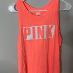 PINK - Victoria's Secret Pink Victoria Secret Bright Neon Coral Tank Muscle Top Tee Excellent Condition Photo 0