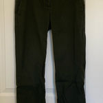 Loft  women’s dark green straight cut jeans pants‎ size 0 hemmed length Photo 0
