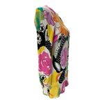 Cyrus  Pink Multi Floral Button Down Cardigan Sweater Bright Fun Colors Sz S Photo 2